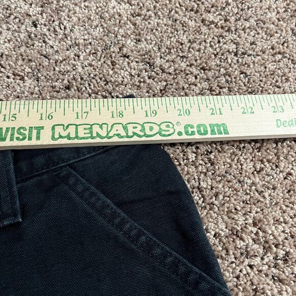 Carhartt Pants Mens 38x30 Black Relaxed Fit Carpenter Work Canvas Dungaree 90s - Picture 5 of 7